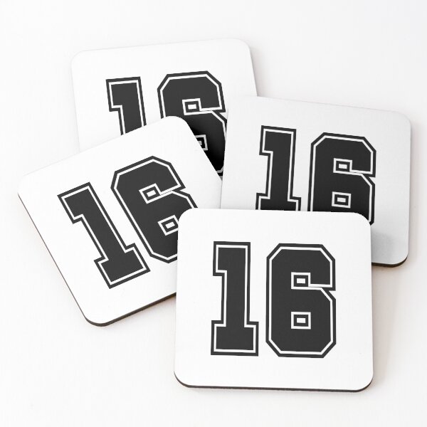 Item preview, 16 back number college style football soccer number designed and sold by GeogDesigns.