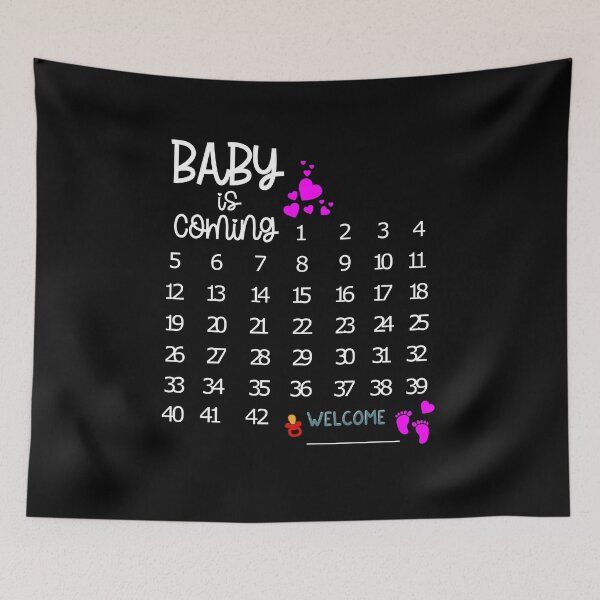 Item preview, Baby Is Coming Pregnancy Calendar designed and sold by Ibu83.