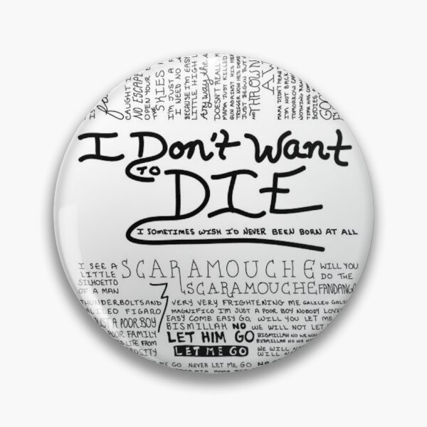 Item preview, I don't want to die designed and sold by fabtop.