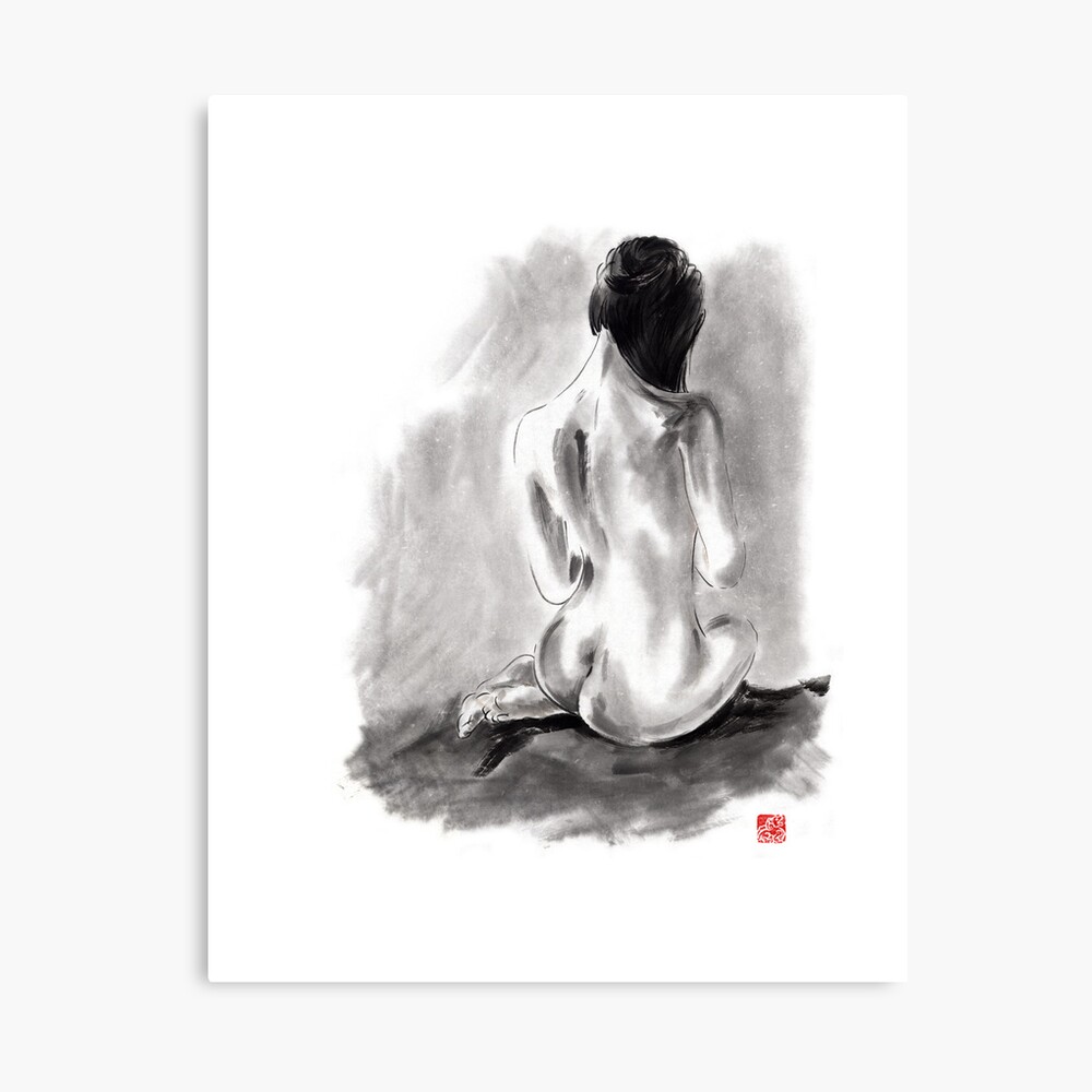 Erotic Canvas Art Cheap Wall Print Home Interior Geisha Back