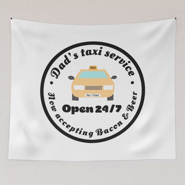 Item preview, Dad’s Taxi Service, accepting Bacon & Beer designed and sold by Funful.