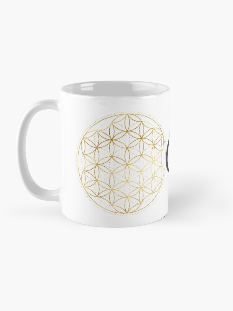 Alternative Ansicht von Ich bin glücklich - Blume des Lebens Tasse