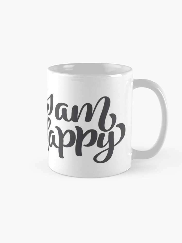 Alternative Ansicht von Ich bin glücklich - Blume des Lebens Tasse