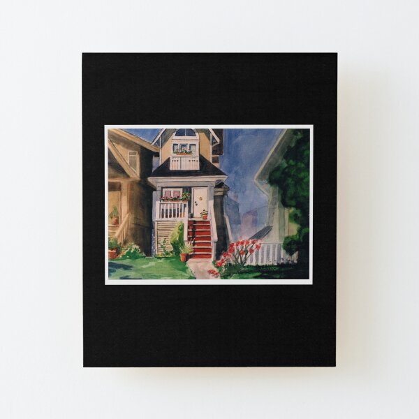 Skinny House Wood Mounted Print