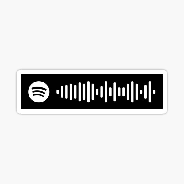 Wap Cardi B Ft Megan Thee Stallion Spotify Code Sticker By Only1bigboy Redbubble - cardi b roblox id code song yellow