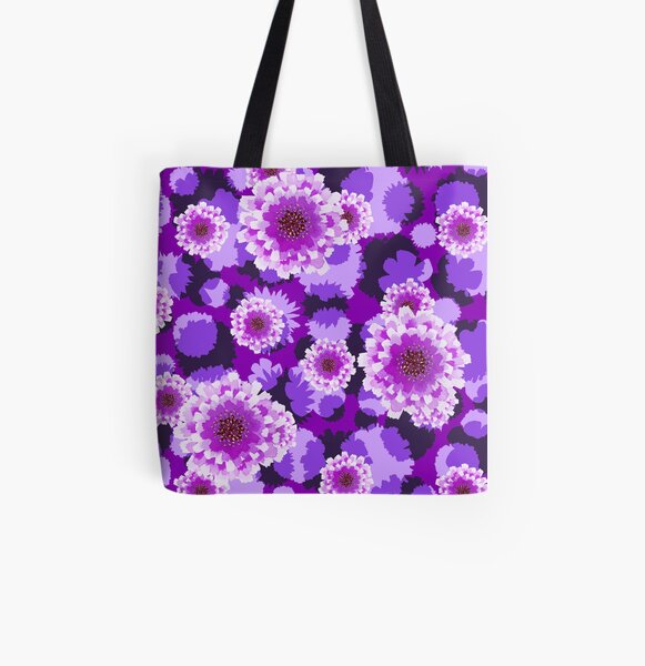Purple Rain All Over Print Tote Bag