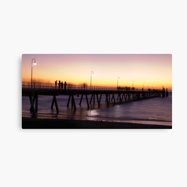 Sunset on Glenelg Pier Canvas Print