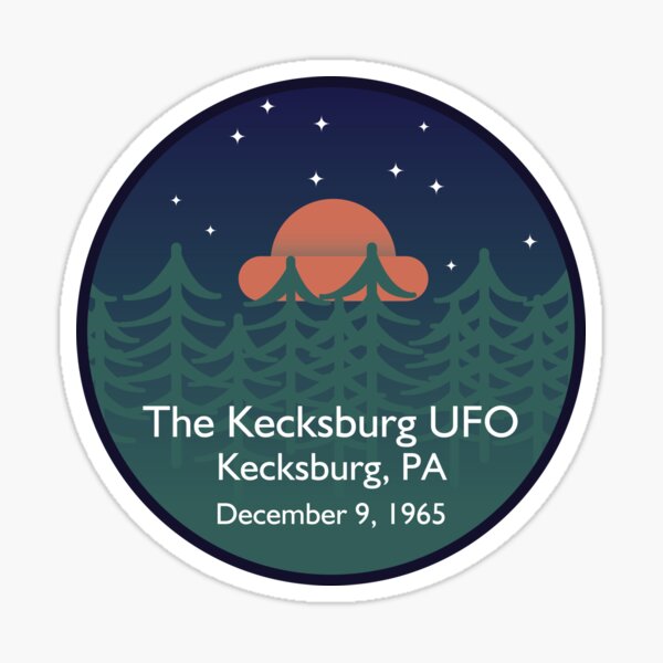 The Kecksburg UFO • Paranormal Collection Sticker