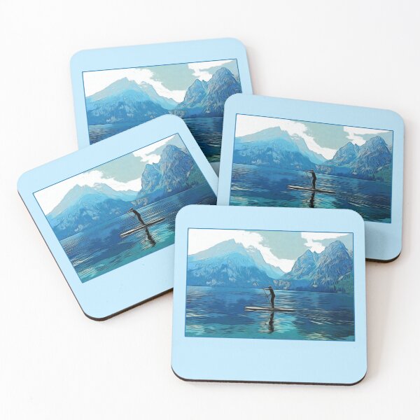 Item preview, Stand Up Paddleboard Lakes and Mountains  designed and sold by Lucky-Devil.