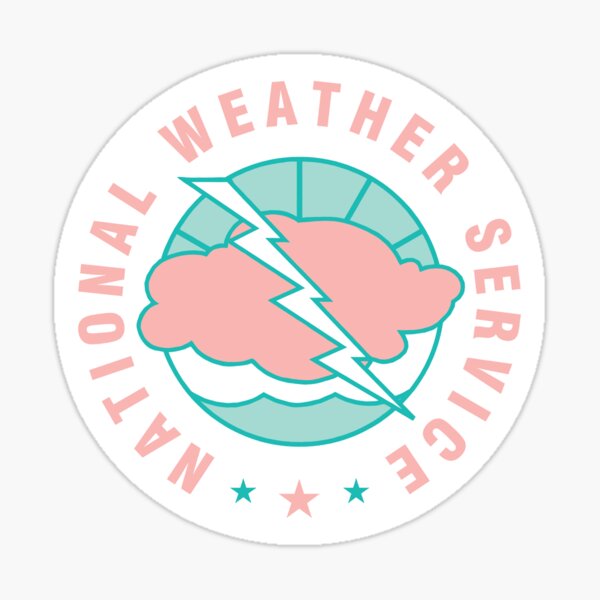 Vista previa del artículo con la obra «Logotipo del Servicio Meteorológico Nacional (rosa x verde azulado)», diseñado y vendido por Minnip0ps.