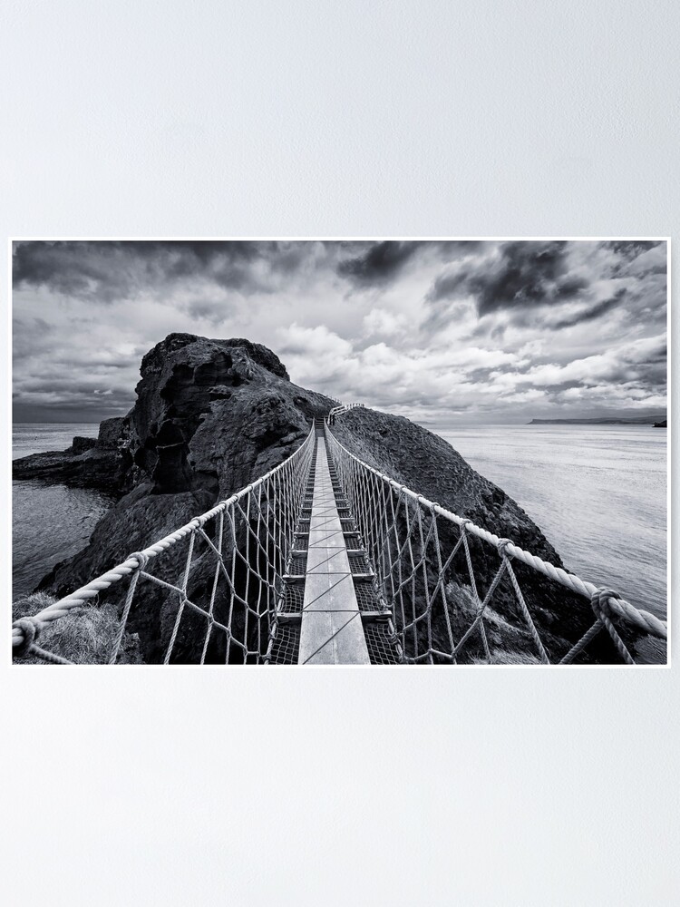 Carrick A Rede Rope Bridge Poster By Chrismci Redbubble