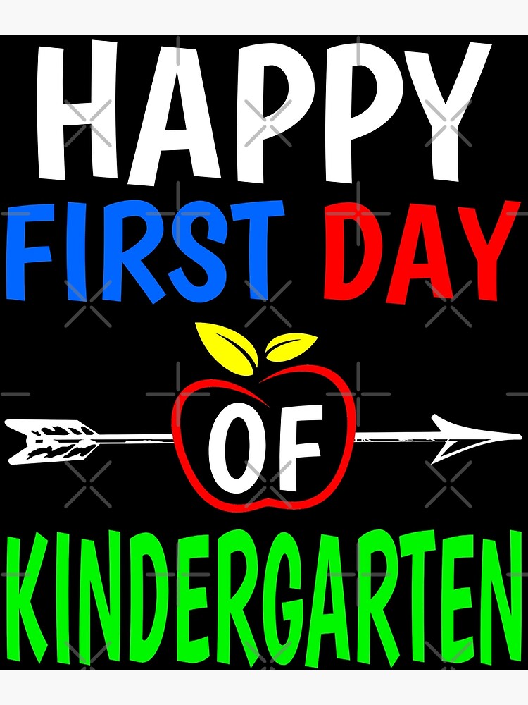 Happy First Day Of Kindergarten 2020 Perfect Kindergarten Poster For