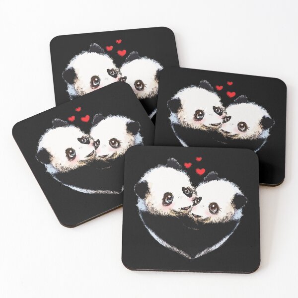 Item preview, panda and love, sweet heart designed and sold by Collagedream.
