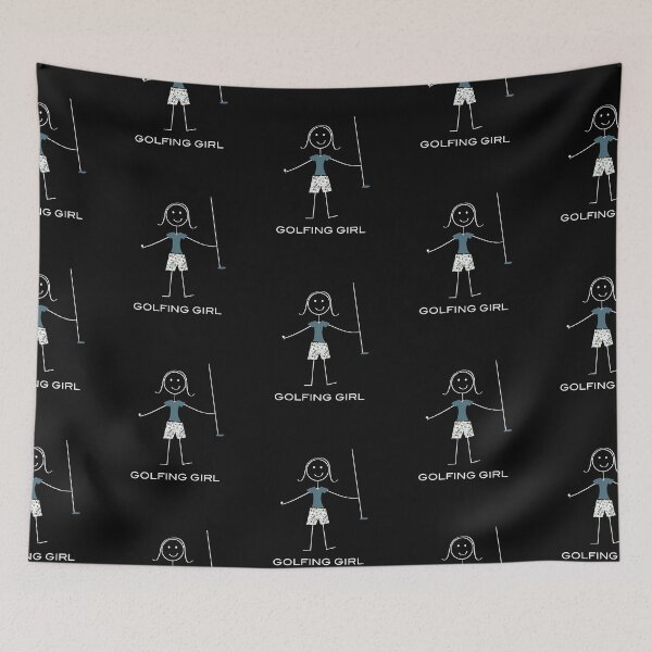 Item preview, Funny Womens Golf Golfing Girl Illustration designed and sold by whyitsme.