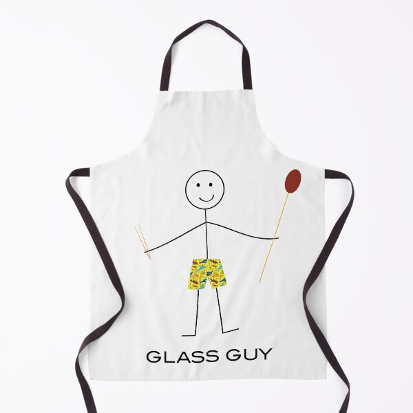 Item preview, Funny Mens Glassblowing Stick Man Glass Guy Illustration designed and sold by whyitsme.
