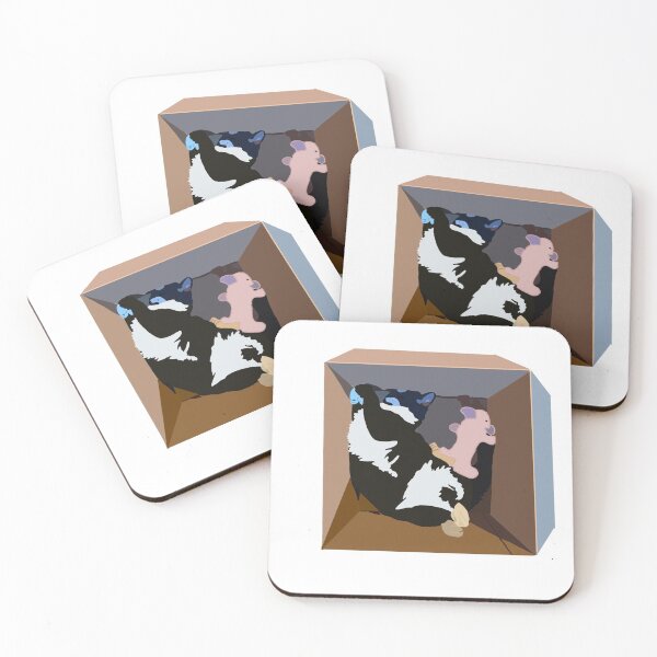Item preview, Cat in a box designed and sold by CartoonCreaturs.