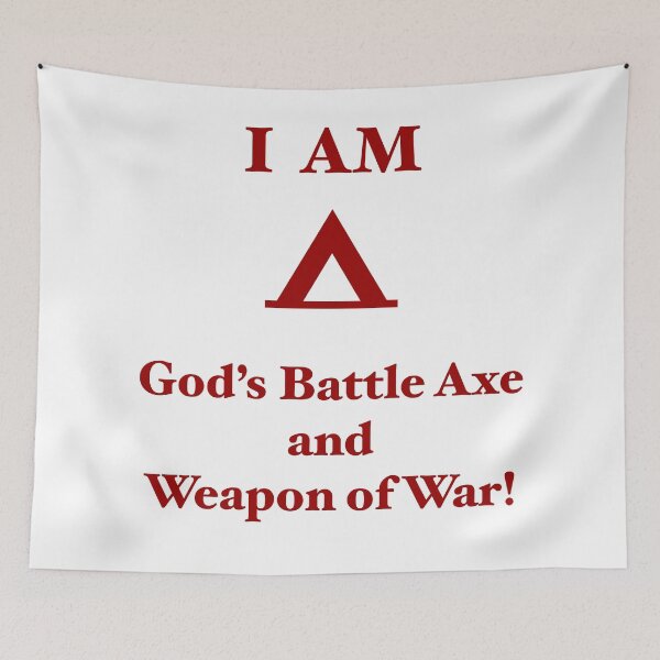 Item preview, God’s Battle Axe and Weapon of War designed and sold by FlippAntArt.