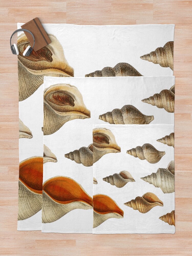 Alternate view of Molluscs of the Northern Seas 2 Throw Blanket