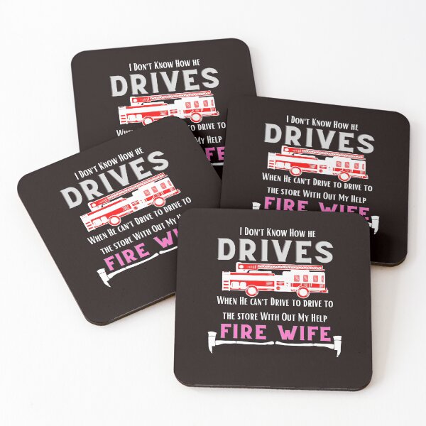 Item preview, Ironic Fires Wife ,Firefighter Husband Can't Drive designed and sold by Samsdesignshop.