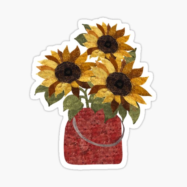 Daisy Flower Sticker — Sisters' Sunflowers