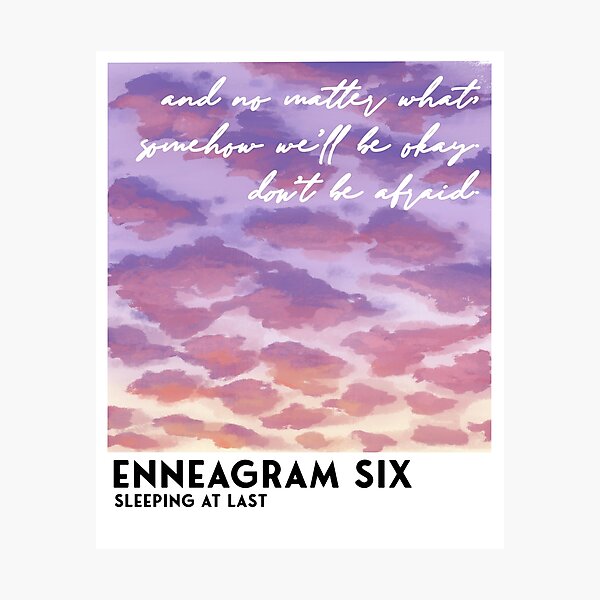 Item preview, Enneagram Six Sleeping At Last designed and sold by Jodiecreates.