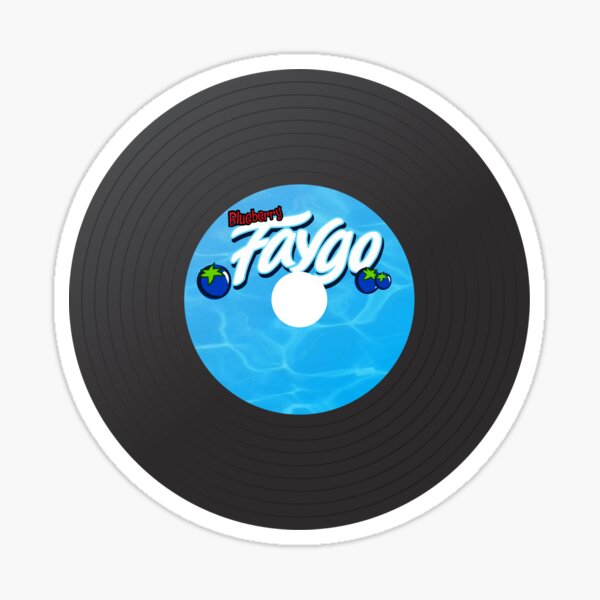 Blueberry Faygo Record Sticker