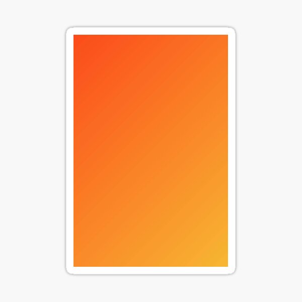 Orange gradient Sticker