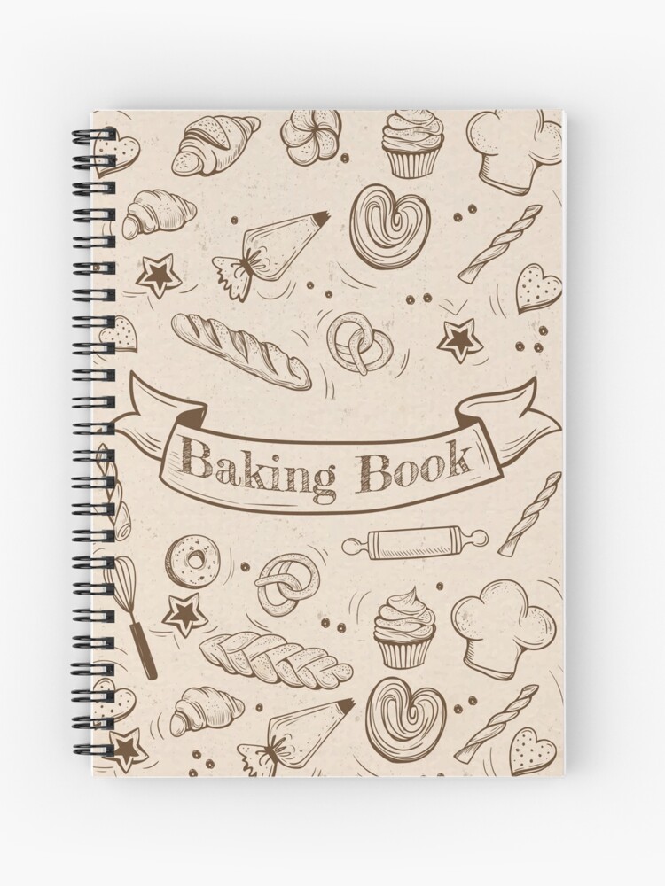 Cuaderno de espiral «Cuaderno para hornear para escribir tus recetas  favoritas.» de Safaastore | Redbubble