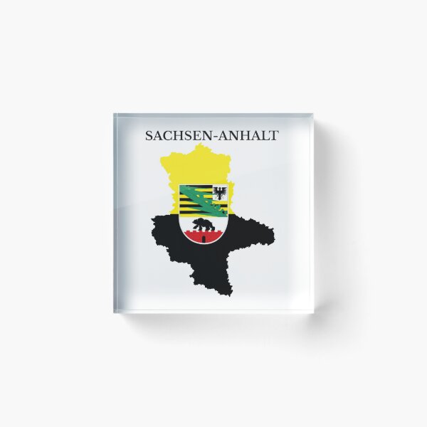 Item preview, Saxony-Anhalt, Sachsen-Anhalt Map Flag, Germany designed and sold by marosharaf.