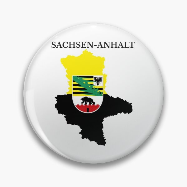 Item preview, Saxony-Anhalt, Sachsen-Anhalt Map Flag, Germany designed and sold by marosharaf.