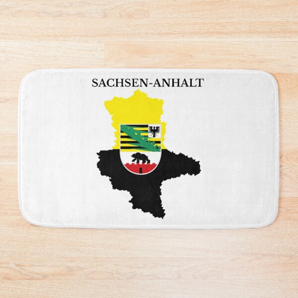 Item preview, Saxony-Anhalt, Sachsen-Anhalt Map Flag, Germany designed and sold by marosharaf.