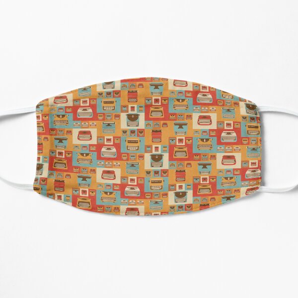 Vintage Typewriters Flat Mask