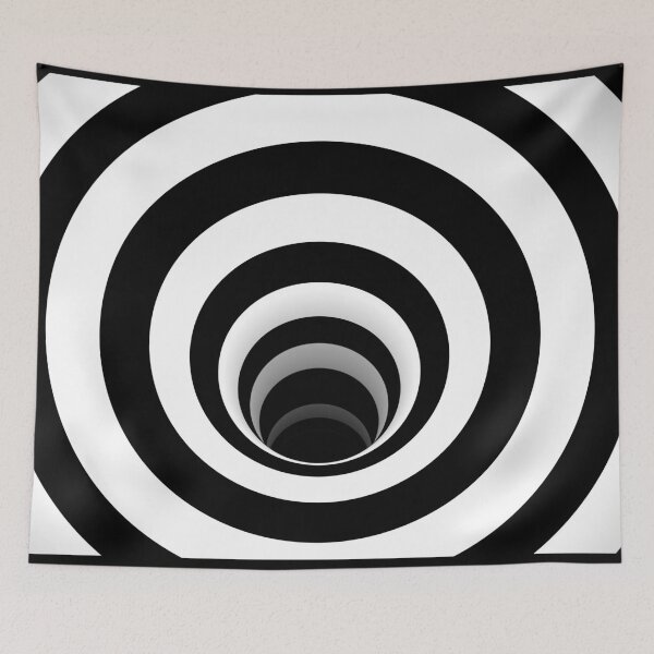 Item preview, Optical Illusion Black Hole Lines (Black/White) designed and sold by hyproinc.
