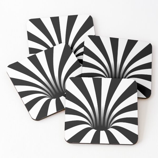 Item preview, Optical Illusion Black Hole Lines (Black/White) designed and sold by hyproinc.