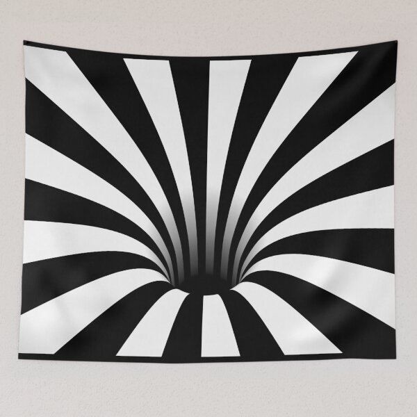 Item preview, Optical Illusion Black Hole Lines (Black/White) designed and sold by hyproinc.