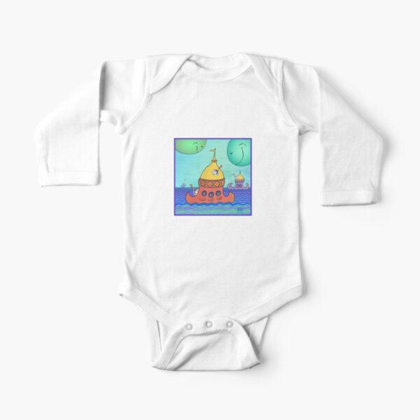 Curious Planets Long Sleeve Baby One-Piece