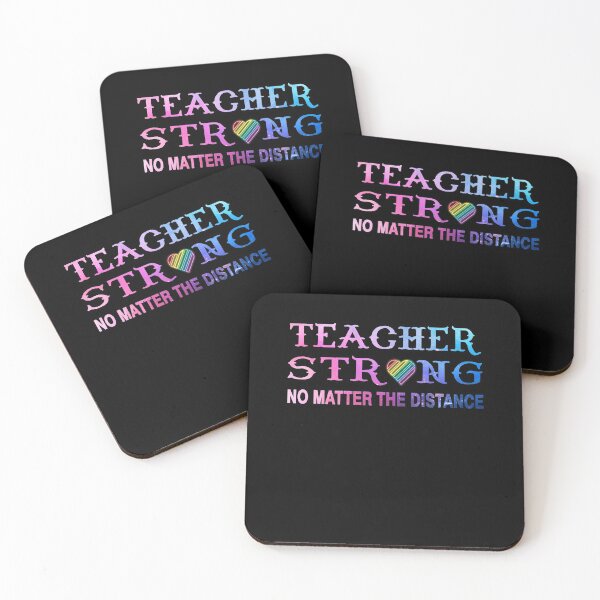 Item preview, Teacher Strong No Matter The Distance designed and sold by Mirnamar.