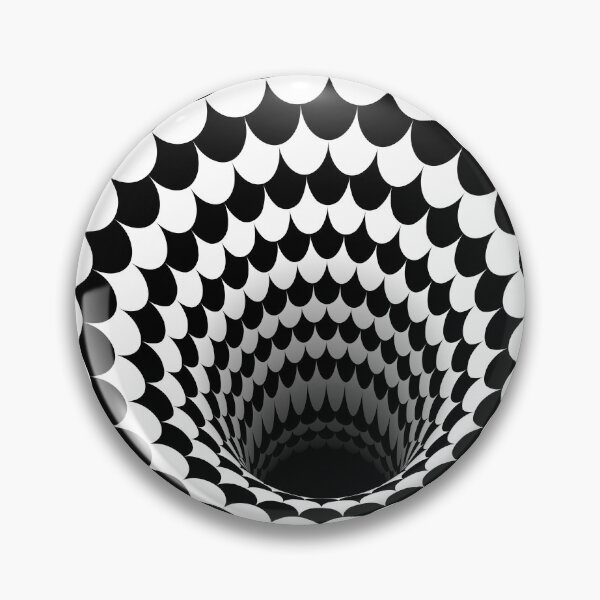 Item preview, Optical Illusion Black Hole Scales (Black/White) designed and sold by hyproinc.