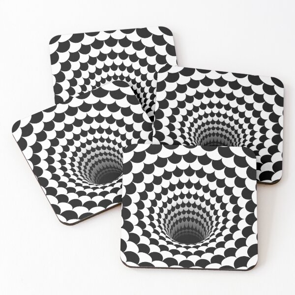 Item preview, Optical Illusion Black Hole Scales (Black/White) designed and sold by hyproinc.