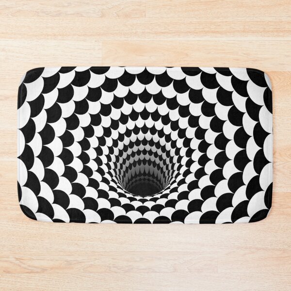 Item preview, Optical Illusion Black Hole Scales (Black/White) designed and sold by hyproinc.