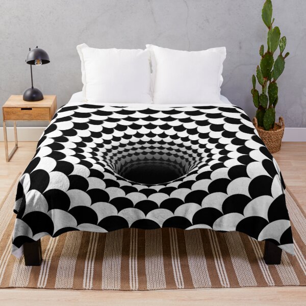 Item preview, Optical Illusion Black Hole Scales (Black/White) designed and sold by hyproinc.