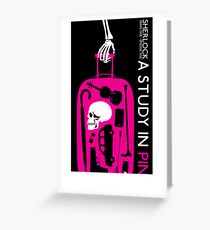 Sherlock - A Study in Pink Episode Poster Greeting Card