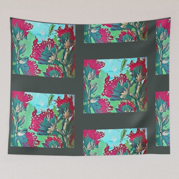 Item preview, Pohutukawa Flower NZ designed and sold by LilCheekieTreat.