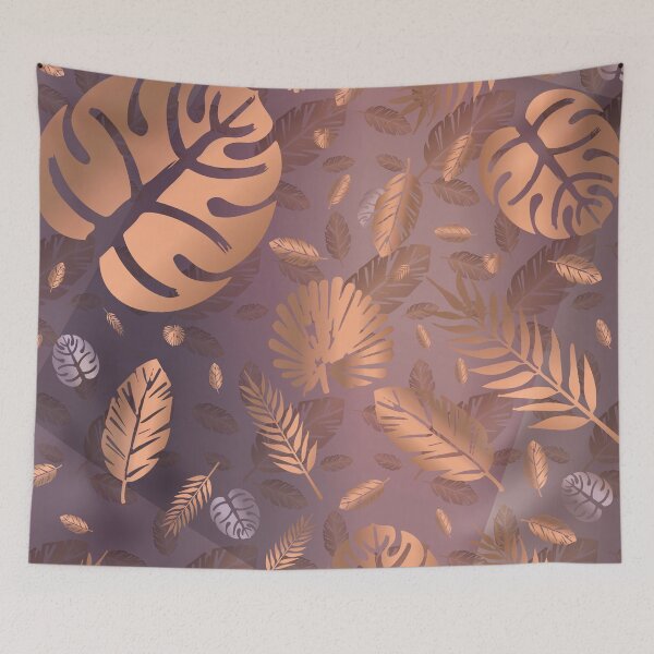Item preview, Golden Rose Tropical Leaves designed and sold by Nobiya.