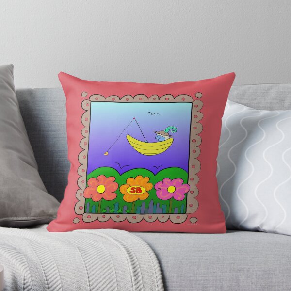 Skye Fishing Throw Pillow