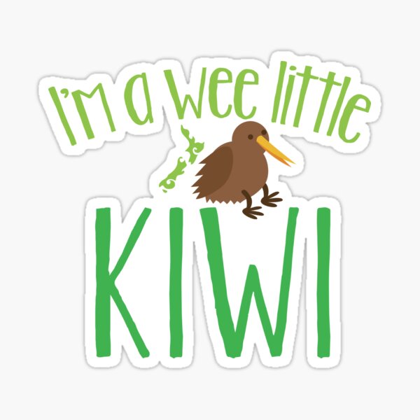 Item preview, I'm a WEE little kiwi with cute little kiwi bird designed and sold by jazzydevil.