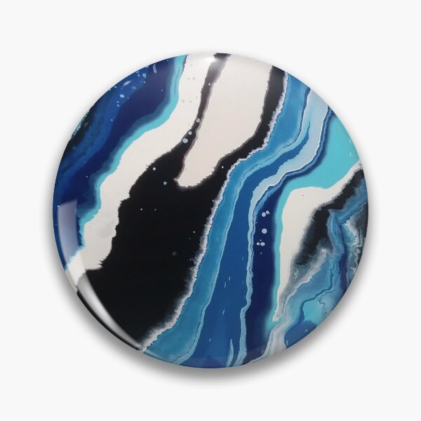 Item preview, Blue Waves Modern Art Print designed and sold by STARtoSTONE.