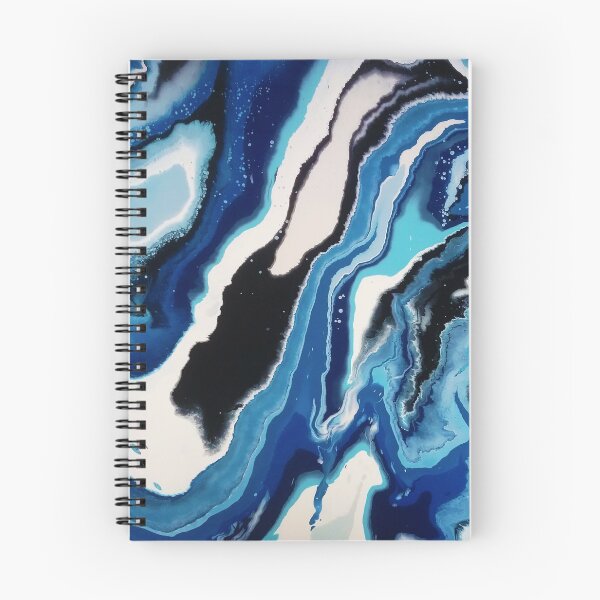 Item preview, Blue Waves Modern Art Print designed and sold by STARtoSTONE.