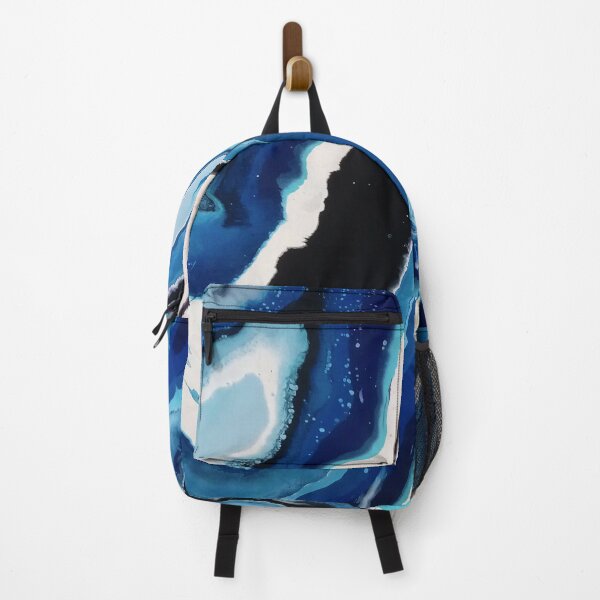 Item preview, Blue Waves Modern Art Print designed and sold by STARtoSTONE.
