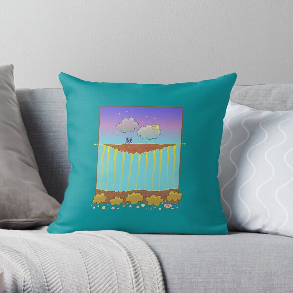 Land in the Sky Throw Pillow
